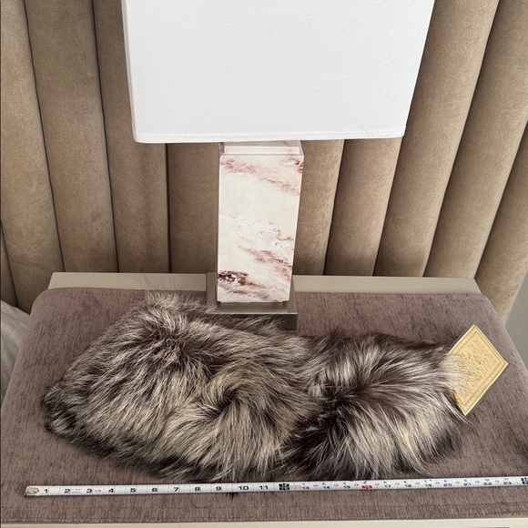 Genuine Fox fur wrap scarf EMBA - Picture 12 of 16